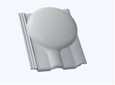 KMB BETA Elegant Taška betonová odvětrávací komplet Beta o 150 mm šedá